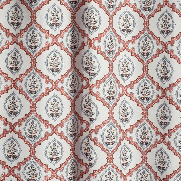 Poly Cotton Digital Printed Curtain Heritage Medallion, Multi