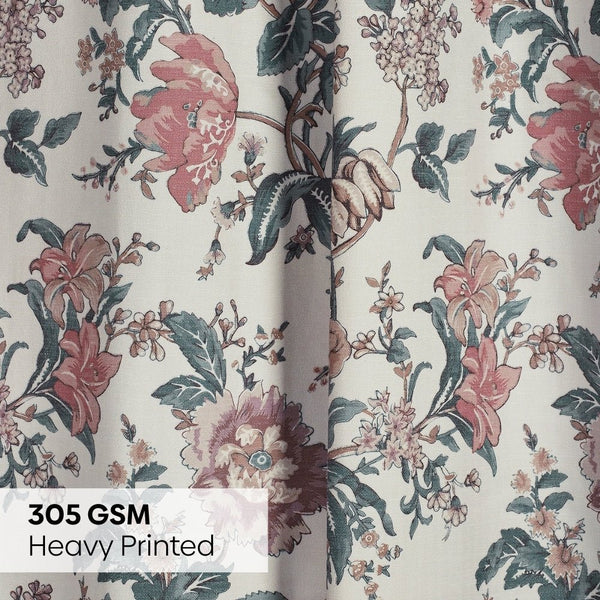 Poly Cotton Digital Printed Curtain Canyon Bloom, Multi