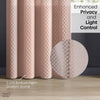 Polyester JacquardCurtains Warm Weave, Blush