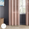 Polyester JacquardCurtains Warm Weave, Blush