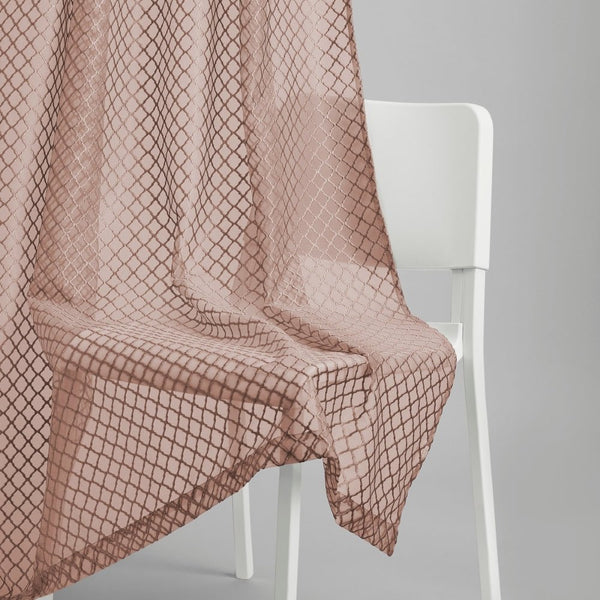 Polyester JacquardCurtains Warm Weave, Blush