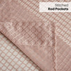 Polyester JacquardCurtains Warm Weave, Blush