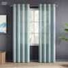 Polyester JacquardCurtains Misty Weave, Teal
