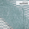 Polyester JacquardCurtains Misty Weave, Teal