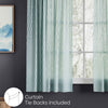 Polyester JacquardCurtains Misty Weave, Teal