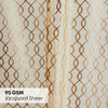 Polyester JacquardCurtains Sandstone Weave, Gold