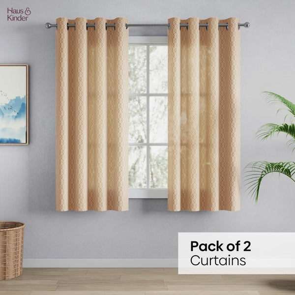 Polyester JacquardCurtains Sandstone Weave, Gold