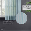 Polyester Jacquard Curtains Aqua strand, Teal