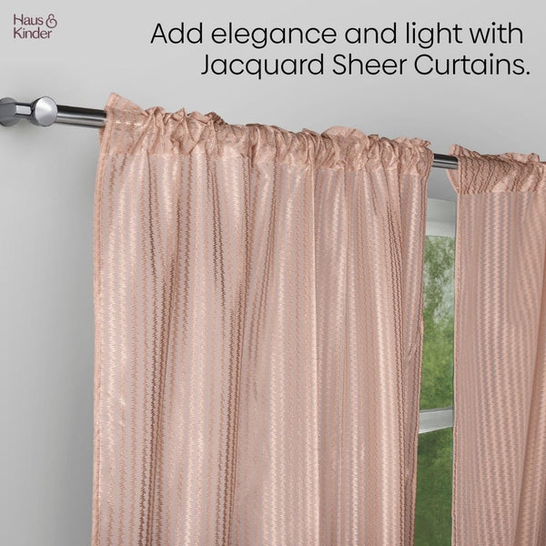 Polyester JacquardCurtains Desert Blush, Blush