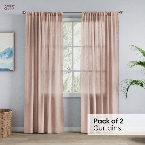 Polyester JacquardCurtains Desert Blush, Blush