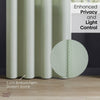 Polyester JacquardCurtains Sage Ripple, Olive
