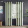 Polyester JacquardCurtains Sage Ripple, Olive