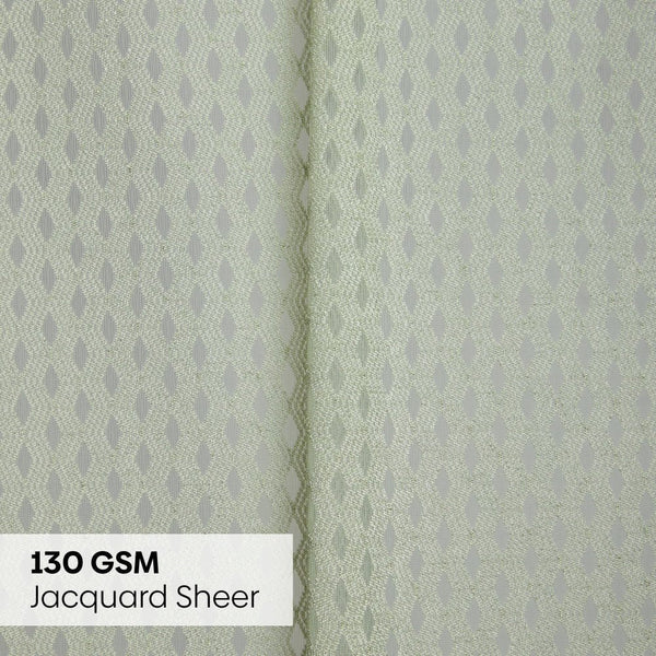 Polyester JacquardCurtains Sage Ripple, Olive