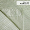Polyester JacquardCurtains Sage Ripple, Olive