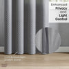 Polyester JacquardCurtains Silver Ripple, Grey