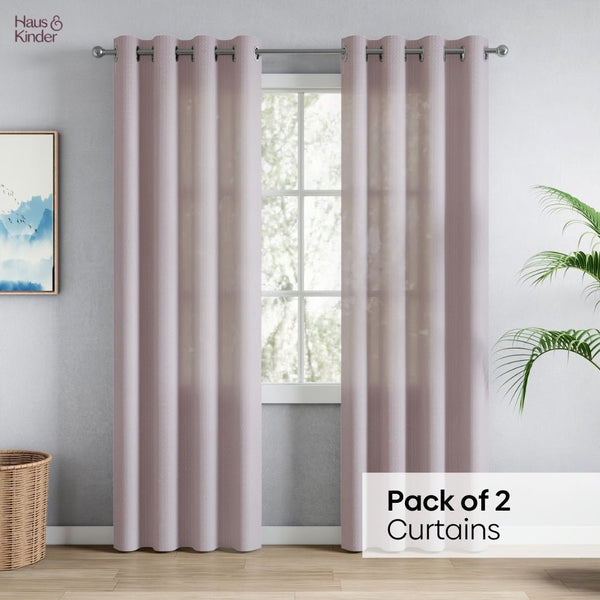 Polyester JacquardCurtains Sand Ripple, Blush