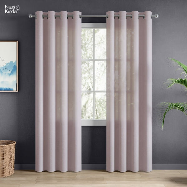 Polyester JacquardCurtains Sand Ripple, Blush