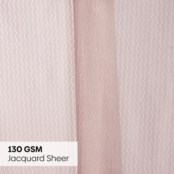 Polyester JacquardCurtains Sand Ripple, Blush