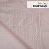 Polyester JacquardCurtains Sand Ripple, Blush
