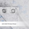 100% Polyester Sheer Digital Printed Door Curtain, Blue