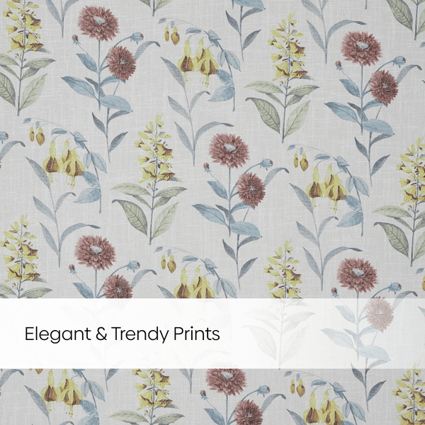 100% Polyester Sheer Digital Printed Curtain, Multicolor