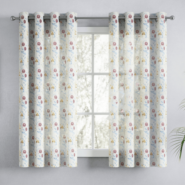 100% Polyester Sheer Digital Printed Curtain, Multicolor
