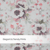 100% Polyester Sheer Digital Printed Door Curtain Maison Floral, Multicolor
