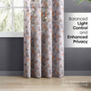 Floral Drift Sheer Printed Pack Of 1 Curtain, Multicolor