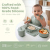 Baby Hippo Silicon Suction Feeding Set Of 6, (4Months+)