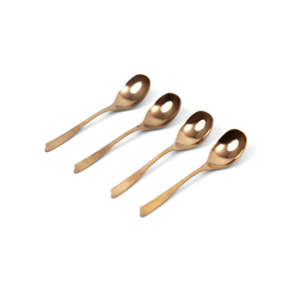 Champagne Gold Dinner Spoon, Set of 4