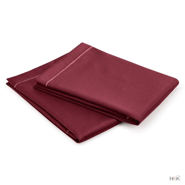 Satin Royale Crimson Velvet 300TC Satin 2 Pillow Cover