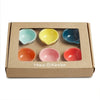 Ceramic Mixcolour Diya, Set of 6