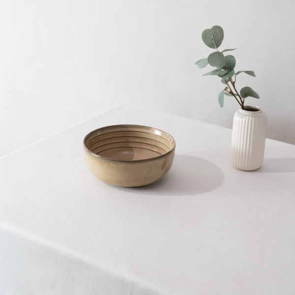 Drift Clay Serving Bowl- Beige