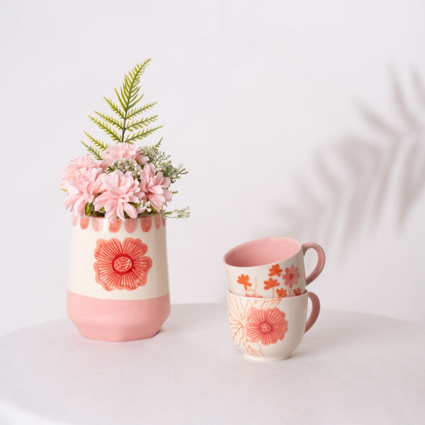 Blush & Briar Handpainted Vase