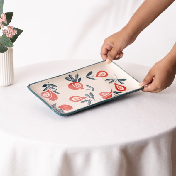 Fabled Fid Hand Painted Platter