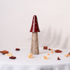 Scarlet Mushroom Centerpiece- Red & Brown