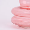 Rose Orb Glass Vase- Pink