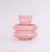 Rose Orb Glass Vase- Pink