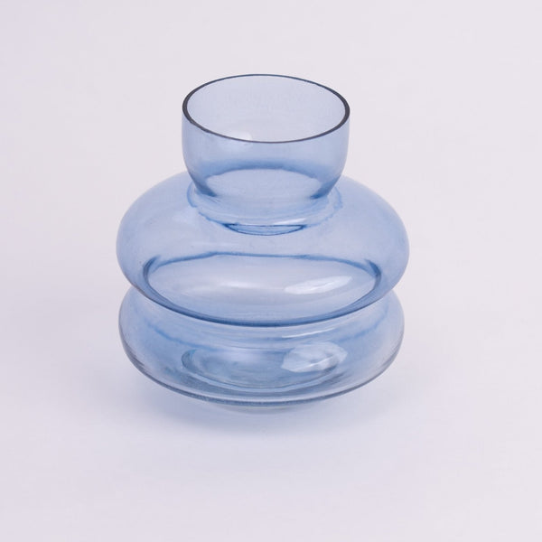 Sky Orb Glass Vase- Blue