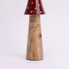 Scarlet Mushroom Centerpiece- Red & Brown