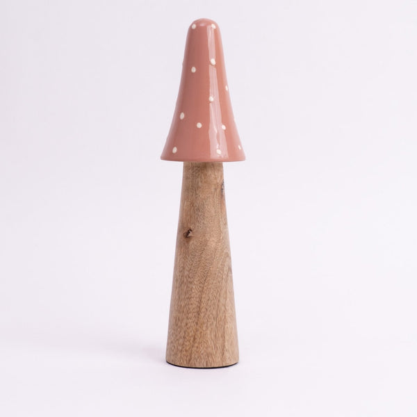 Blush Mushroom Centerpiece- Pink & Brown