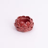Mahogany Artichoke Tea light holder- Red