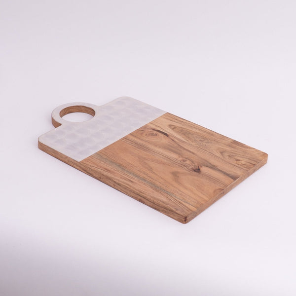 Oat Oak Slice- White & Natural wood