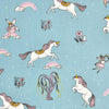 100% Cotton Single Bedsheet for Kids, White Unicorn