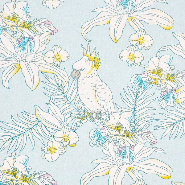 Tropical Bird, 100% Cotton Double Bedsheet, 144 TC