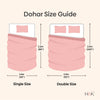 Pink Blossom Reversible AC Blanket - Pink & Blue