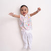 100% Cotton Muslin Vest Pack of 2 for Girls - Bold Floral & Ditsy Floral