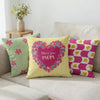 Mother's Day 100% Cotton Digital Printed Cushion Covers, Pack of 3