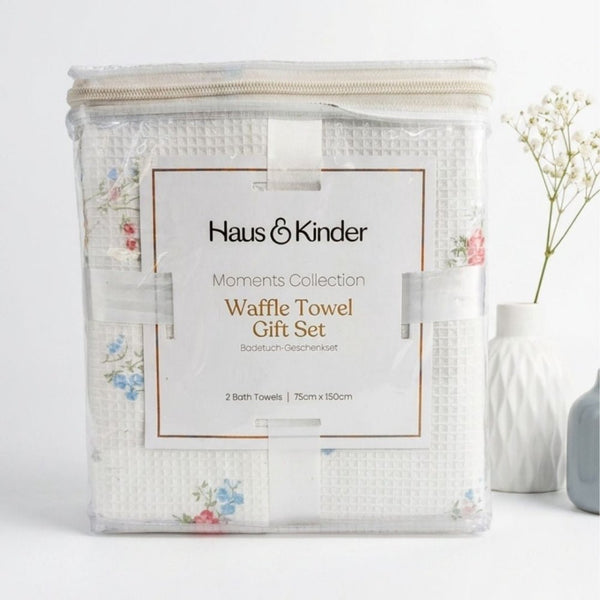 Moments 100% Cotton Waffle Bath Towel