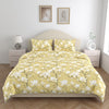 Golden Bloom Trellis 100% Cotton Double Size Bedsheet, 144 TC
